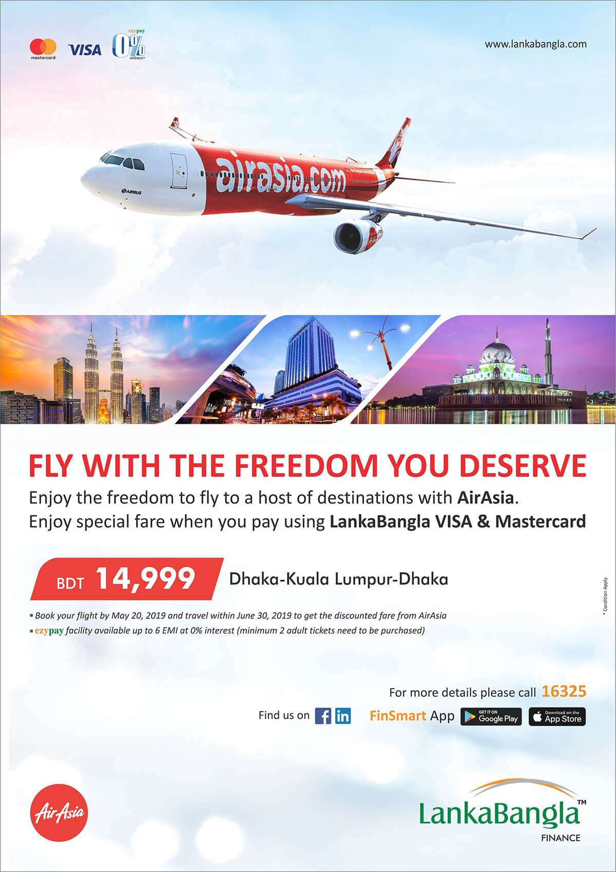 Enjoy the freedom to fly to a host of destinations with AirAsia
