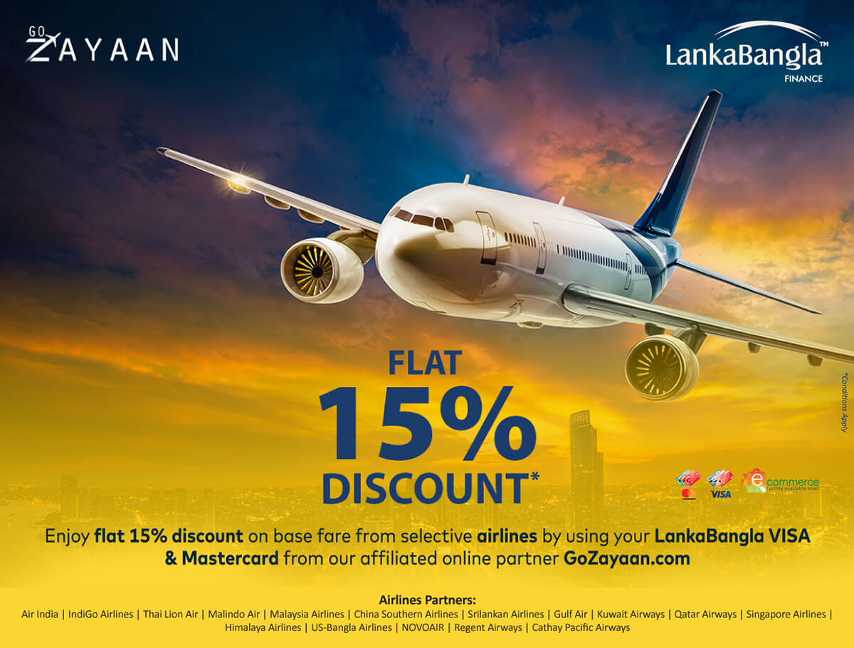 Go Zayaan –  Enjoy Flat 15% Discount on Base Fare