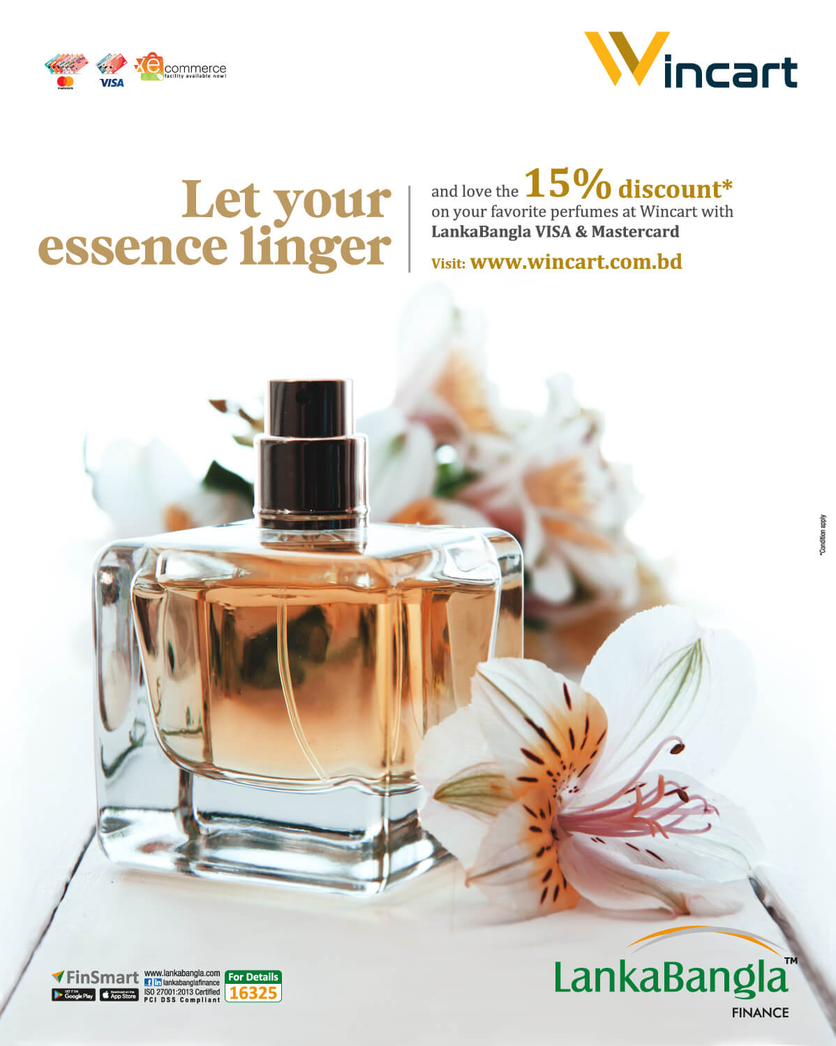 Get 15% discount on your favorite perfumes at Wincart