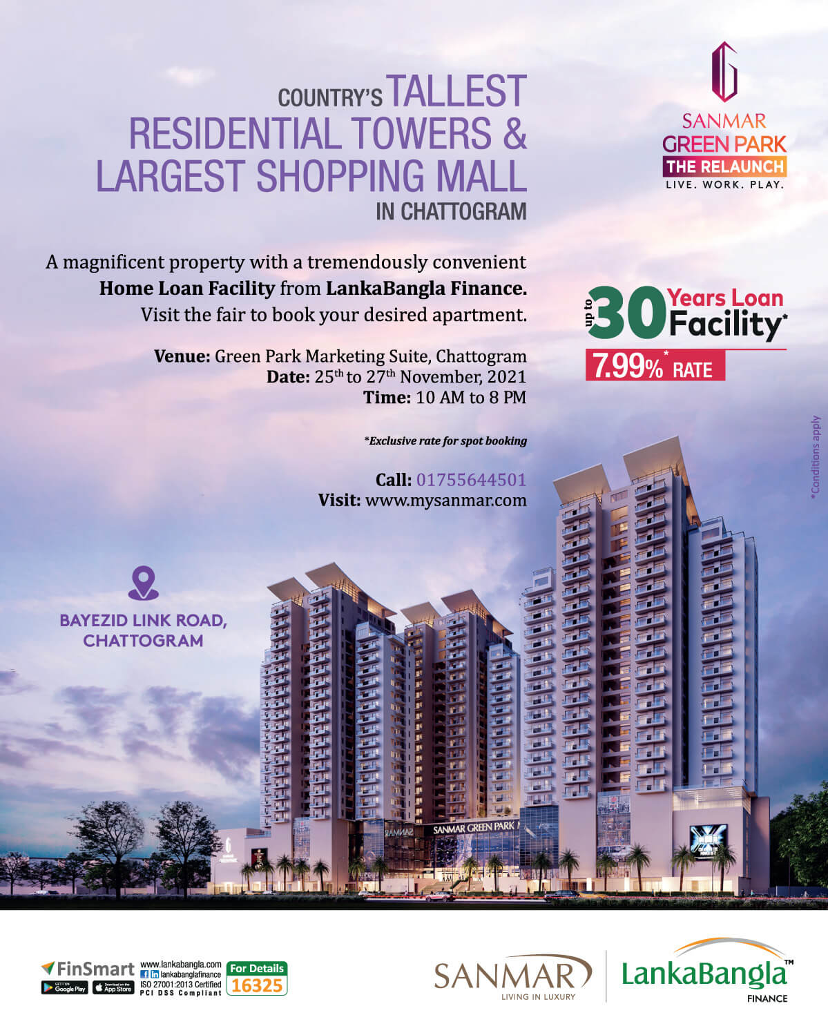 LBFL Home Loan Offer at Sanmar Green Park