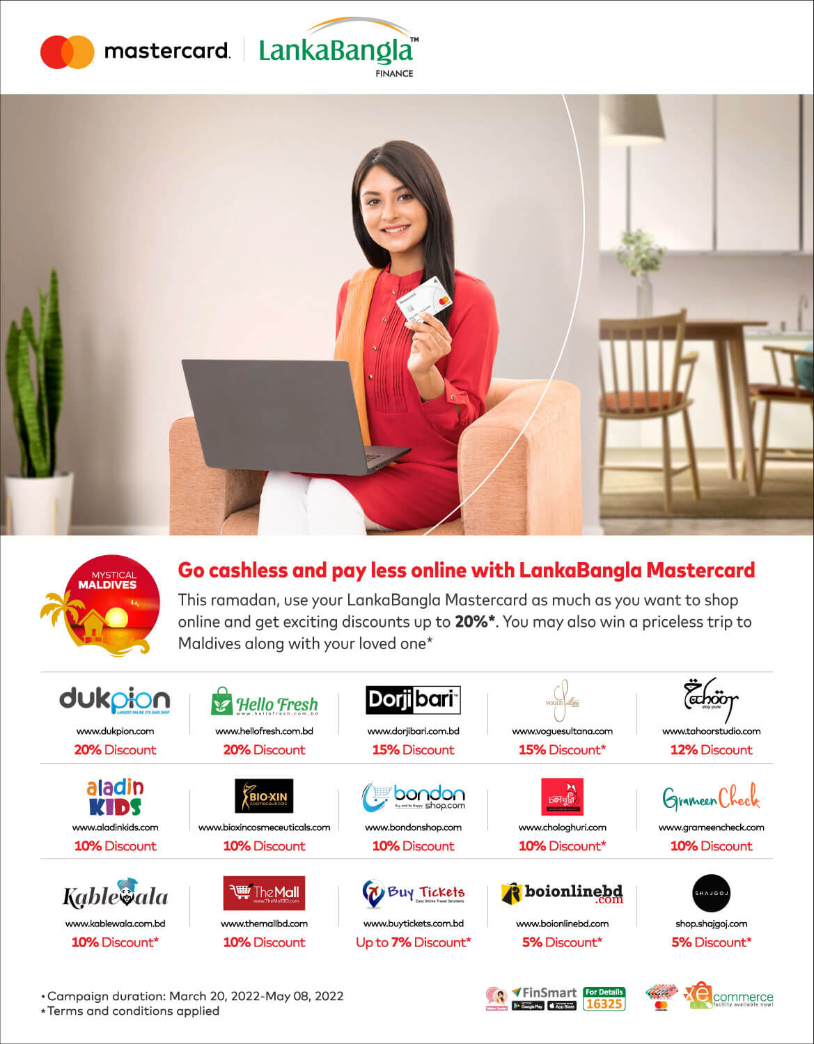 LankaBangla Mastercard Spend & Win Online Shopping EDM