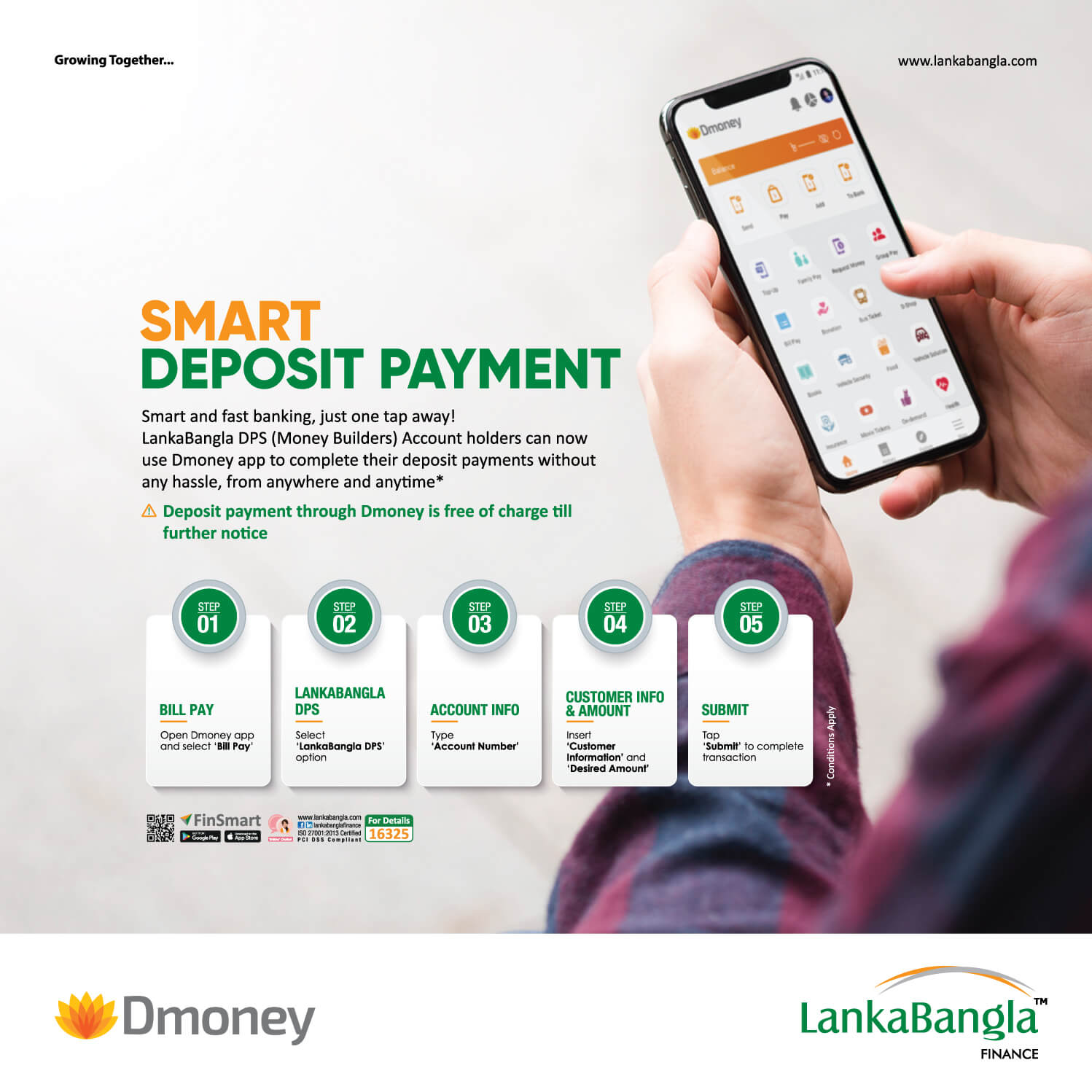 Smart Deposit Payment with Dmoney